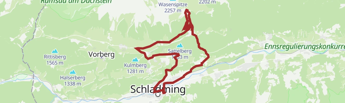 Route map: Bike & Hike Silberkarklamm - Silberkarhütte